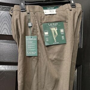 Lauren Ralph Lauren Men's Tan Ultraflex Dress Pants